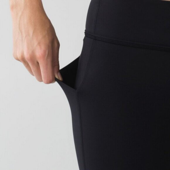 Lululemon - Pace Rival Crop Yoga Leggings - Black - Size 4 - Picture 4 of 12